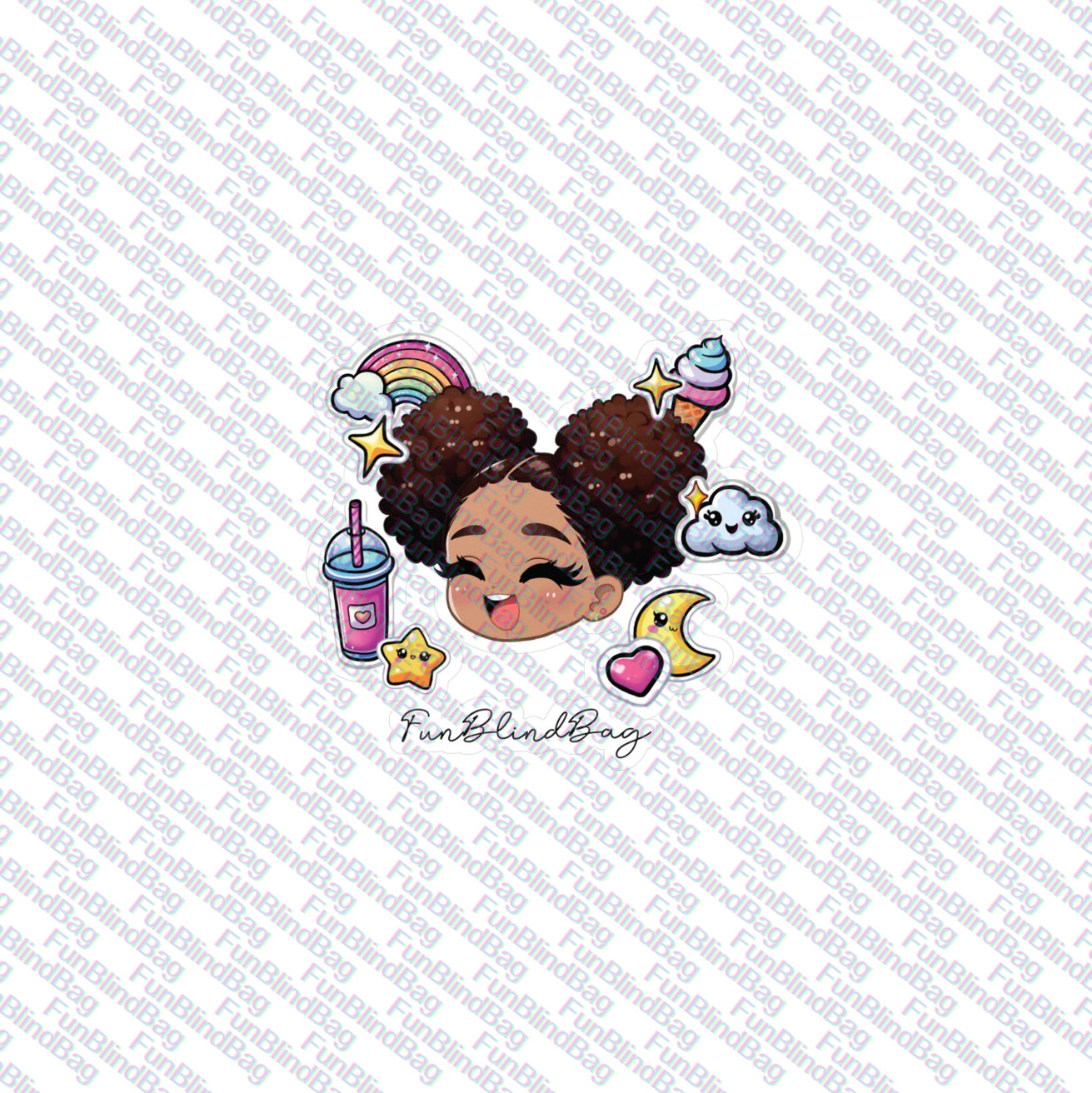 FunBlindBag Kawaii Sticker Kiss-Cut Vinyl Decals