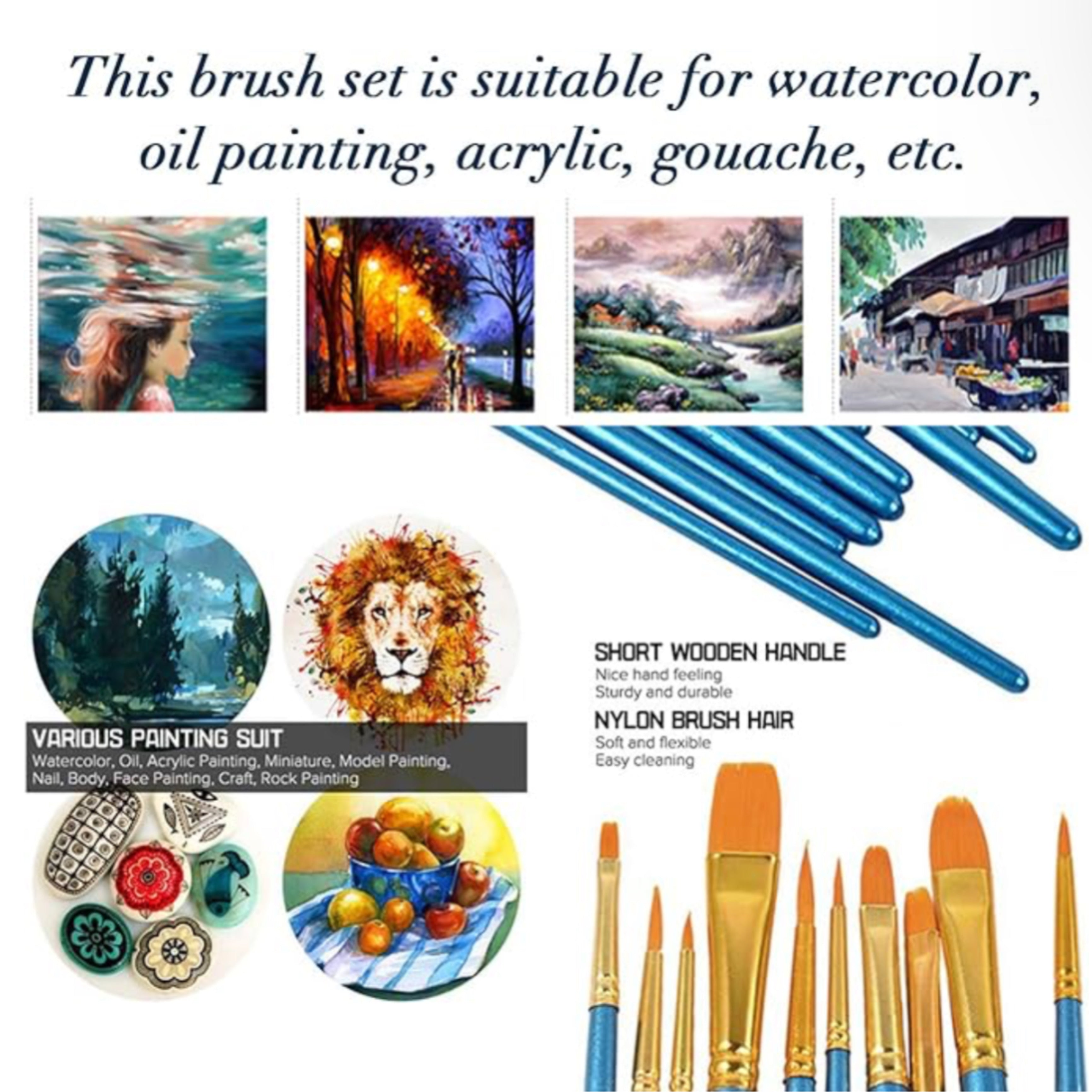 Paint Brush Set, 10-ct.